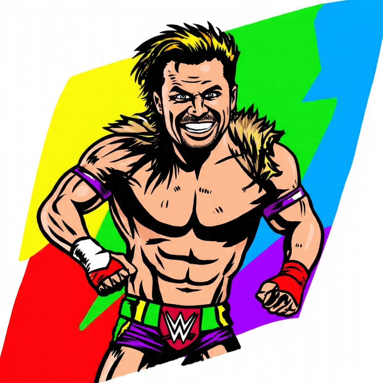 wwe coloring pages