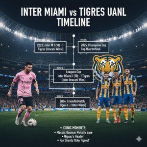 Inter Miami vs Tigres Uanl Timeline