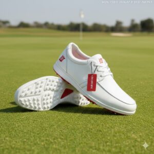 sunday red golf shoes